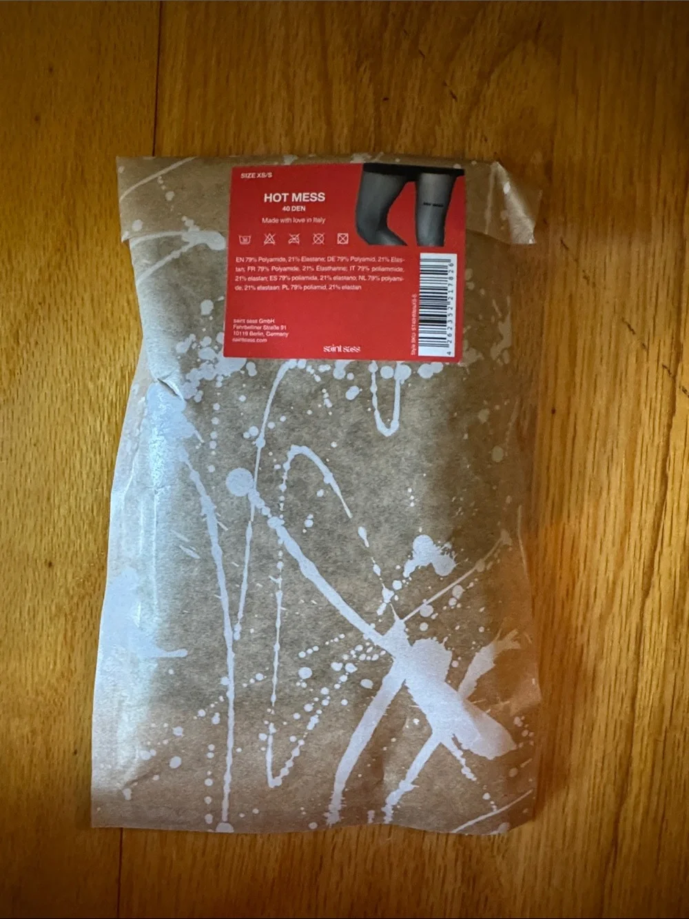 XS/S Saint Sass HOT MESS Statement Tights